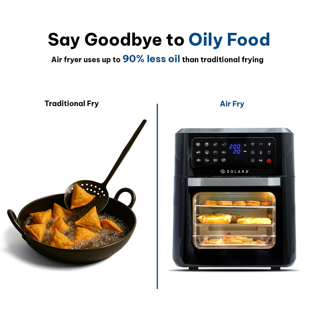 SOLARA Large Digital Air Fryer Oven (12L) - Image 4