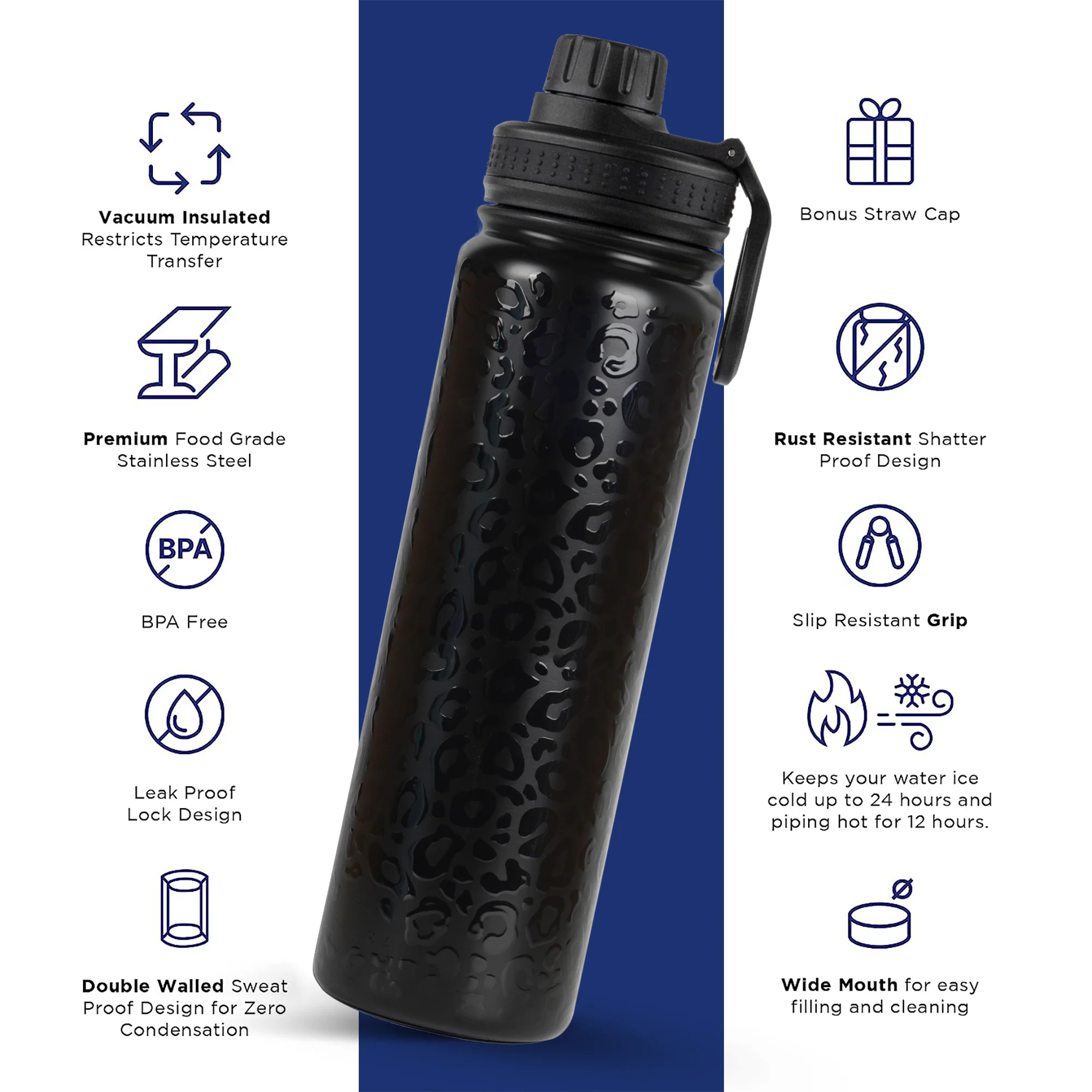 Insulated Water Bottle 650 ML - Image 155