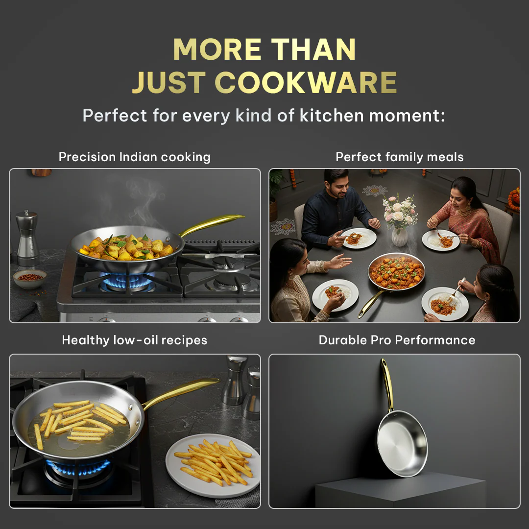 MontClaire Ultimate Combo Set - Stainless Steel With Full Triply - Image 7