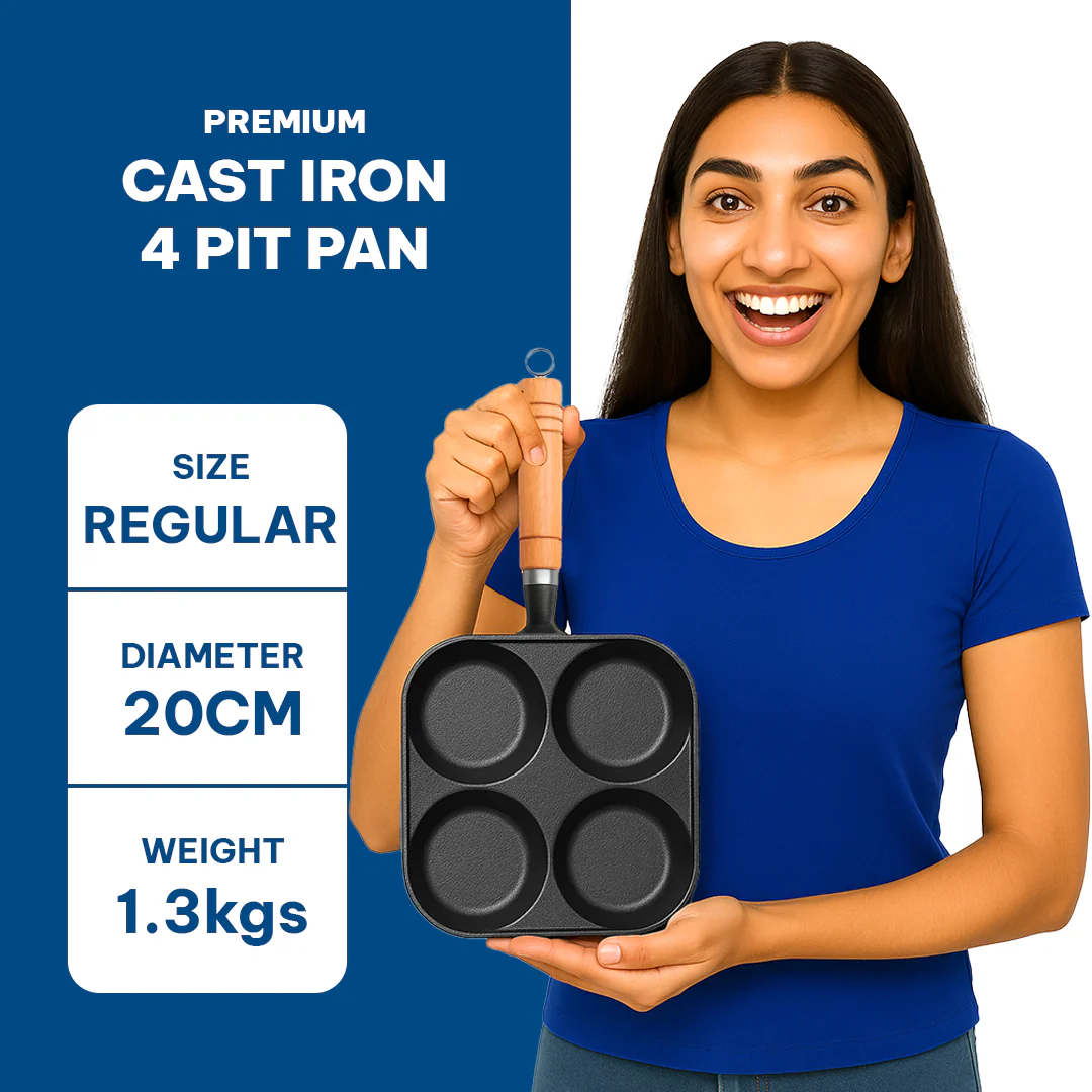 CrownStone Cast Iron 4 Pit Pan - Image 8