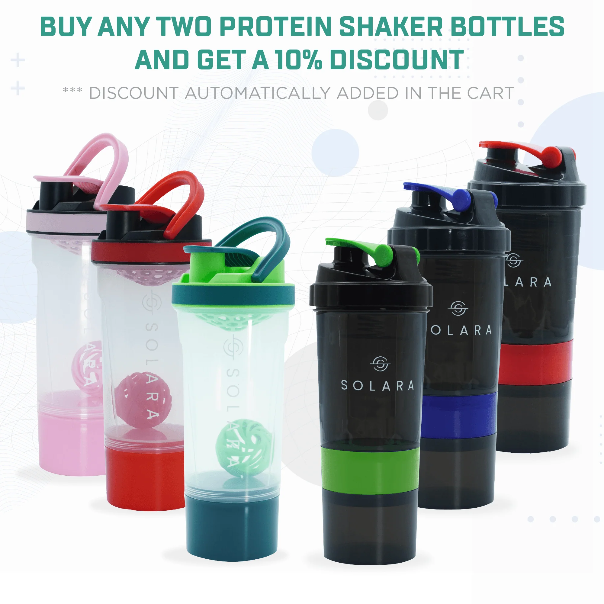 Protein Shaker Bottle -650 ML - Image 6