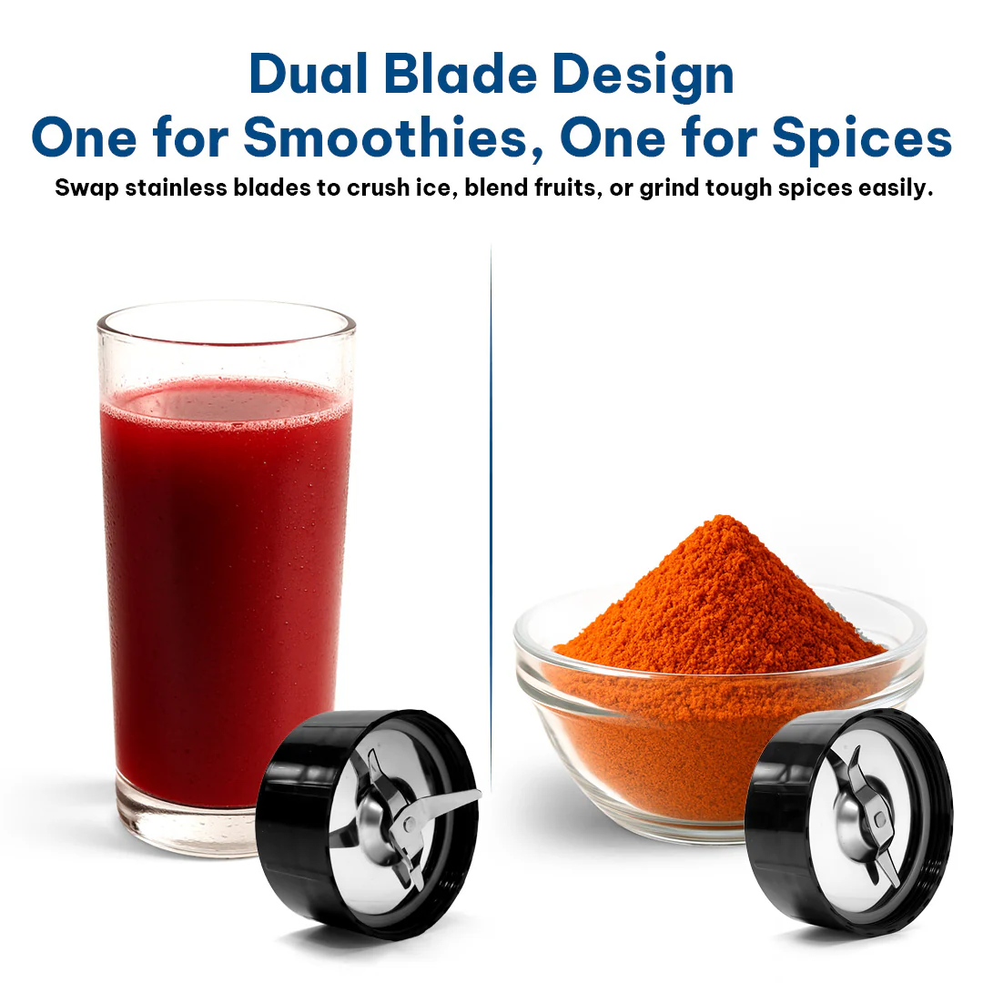 BlendEasy Blender, 2 Jars, 400W Power, Grind & Blend - Image 8