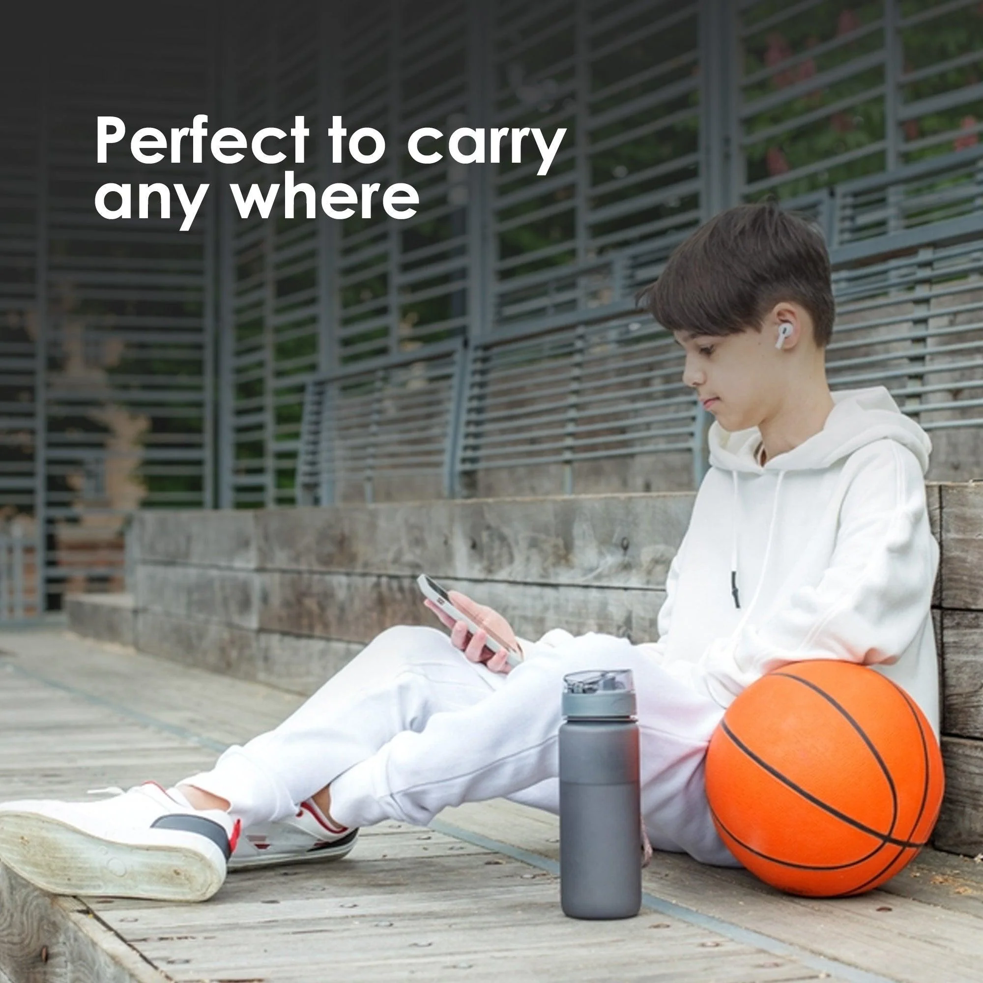 Tritan Sipper Water Bottle - Kids (400ML - Image 5