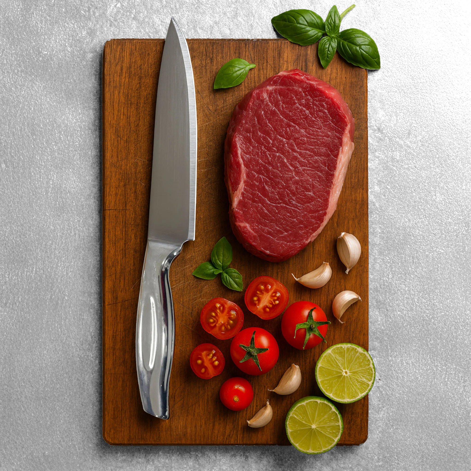Stainless Steel Kitchen Knife Set - Pack of 3 - Image 9