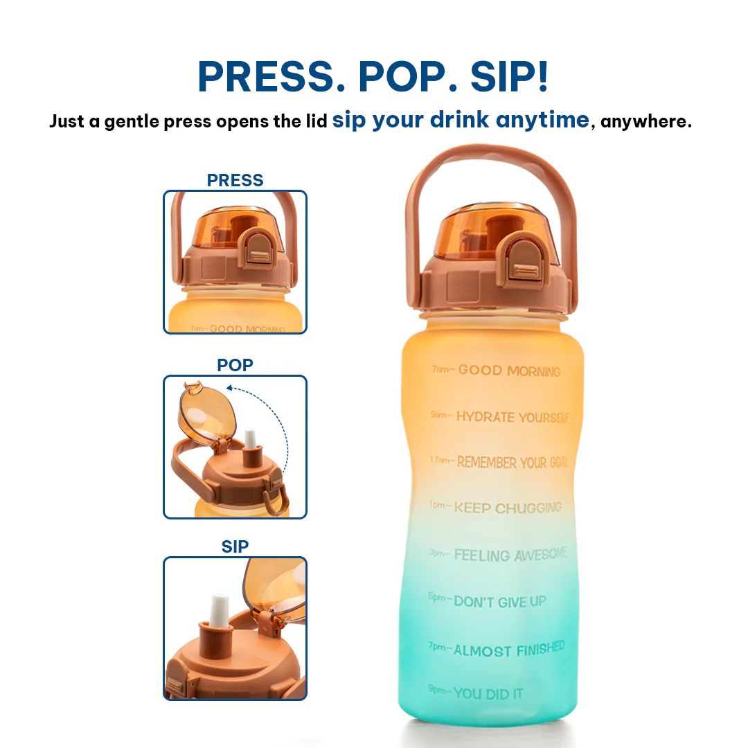 Motivational Water Bottle (100%BPA Free Tritan) - Image 111