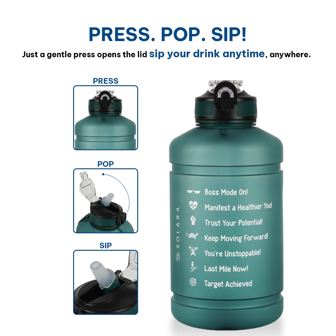 Motivational Water Bottle (100%BPA Free Tritan) - Image 129