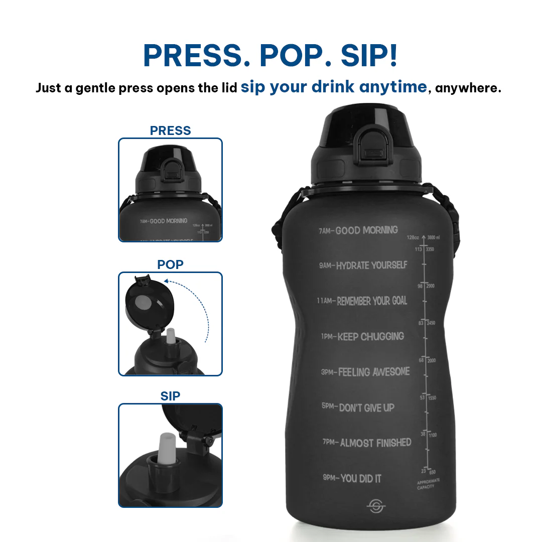 Motivational Water Bottle (100%BPA Free Tritan) - Image 134