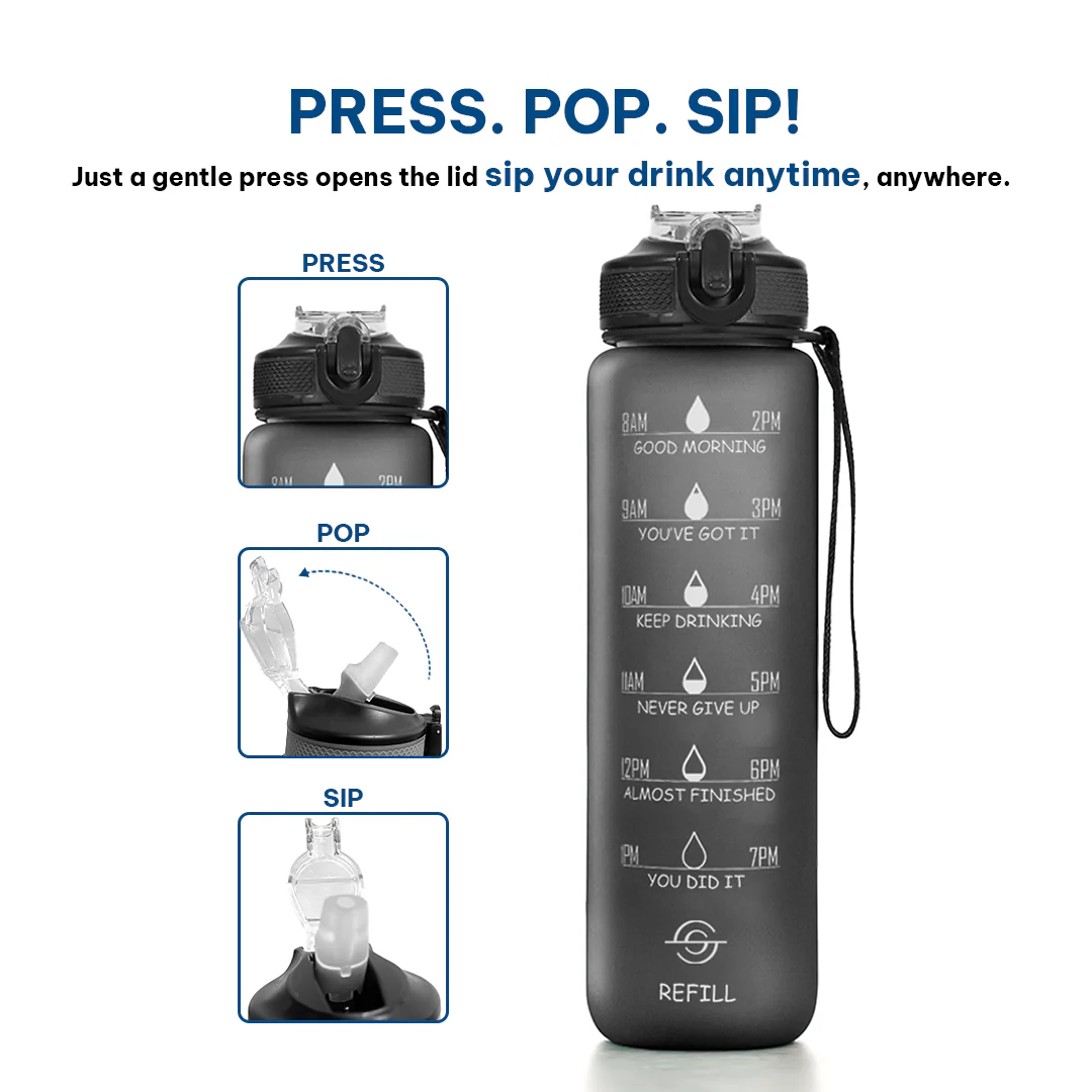 Motivational Water Bottle (100%BPA Free Tritan) - Image 29